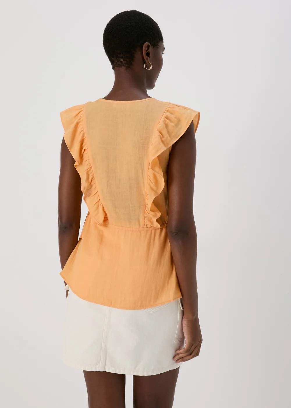 Peach Ruffle Blouse - 8 Image 2