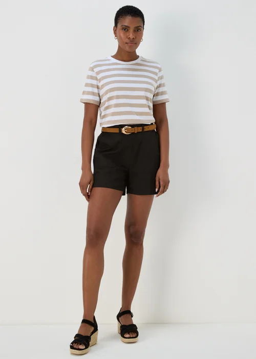 Black Cotton Shorts - 8 Image 1