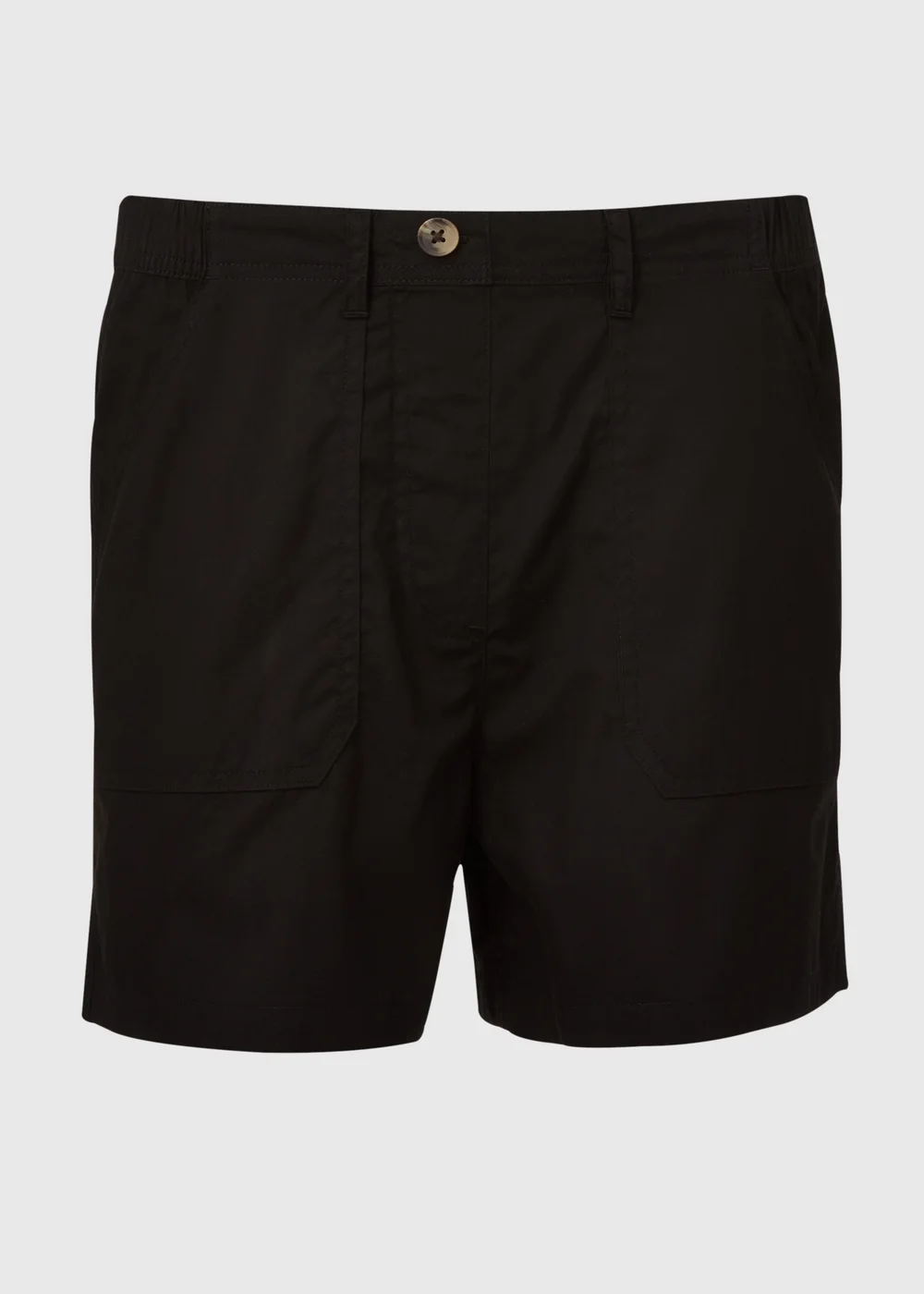 Black Cotton Shorts - 8 Image 5