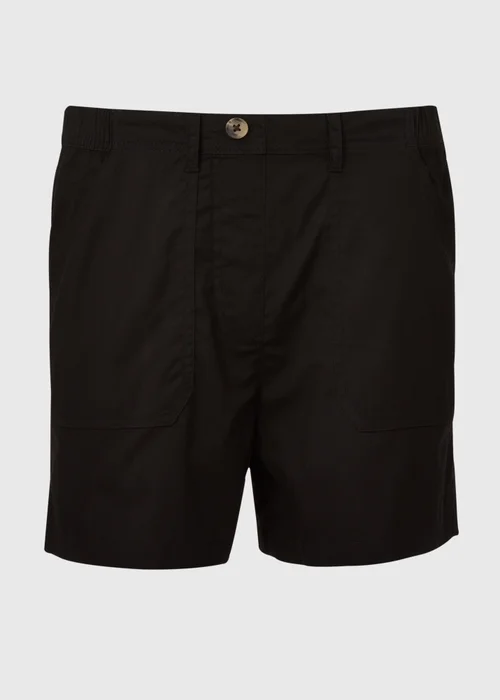 Black Cotton Shorts - 8 Image 5