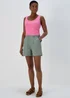 Green Poplin Shorts - 8 Image 1