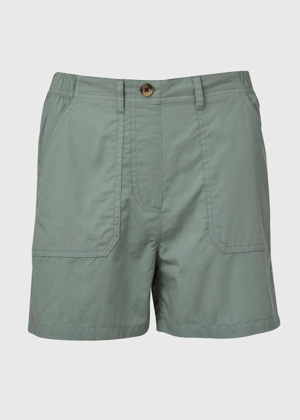 Green Poplin Shorts - 8 Image 5