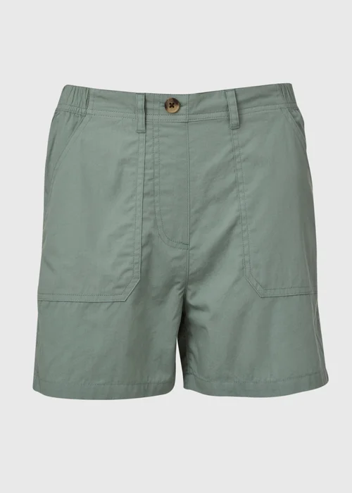 Green Poplin Shorts - 8 Image 5
