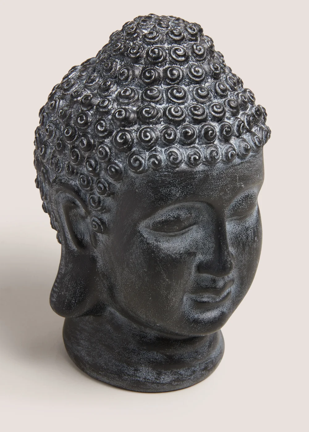 Black Small Buddha Head (21.3cm x 12.8cm x 12cm) Image 2