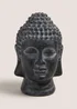 Black Small Buddha Head (21.3cm x 12.8cm x 12cm) Image 1
