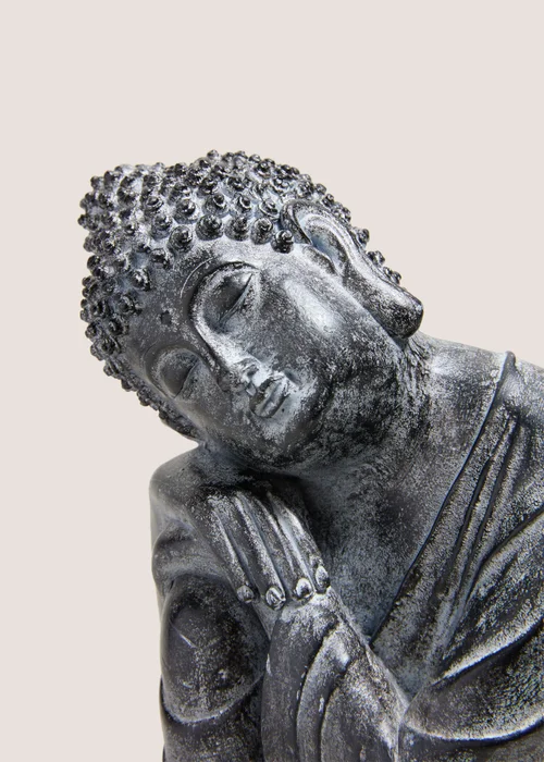 Black Washed Leaning Buddha Image 2