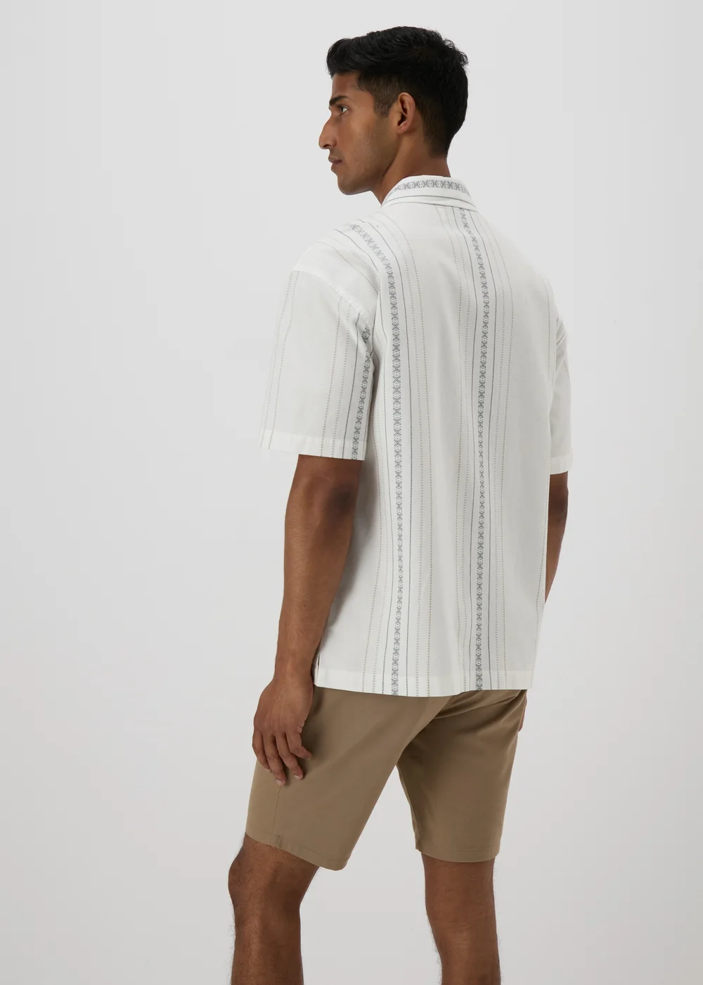Ecru Stripe Shirt - S Image 2