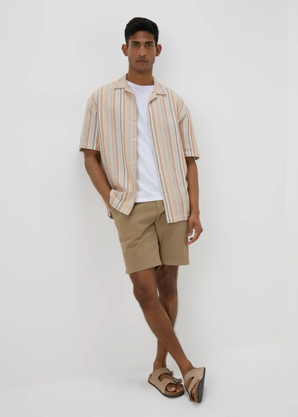 Mustard Stripe Shirt - Small Image 1