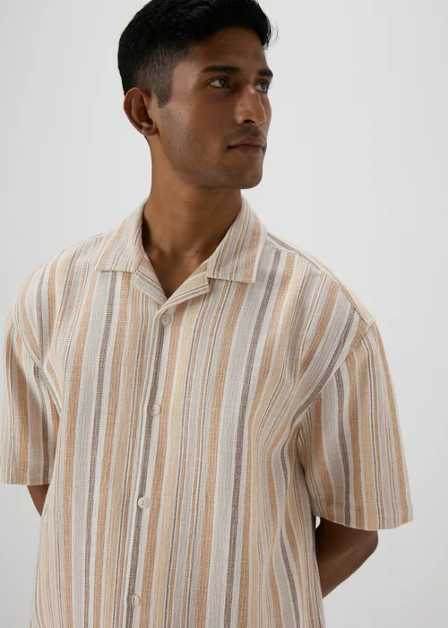Mustard Stripe Shirt - Small Image 3