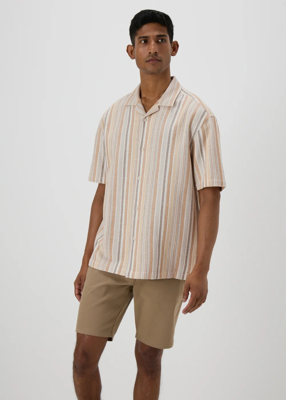 Mustard Stripe Shirt - Small Image 4
