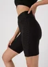 Souluxe Black Ruched Shorts - 8 Image 3