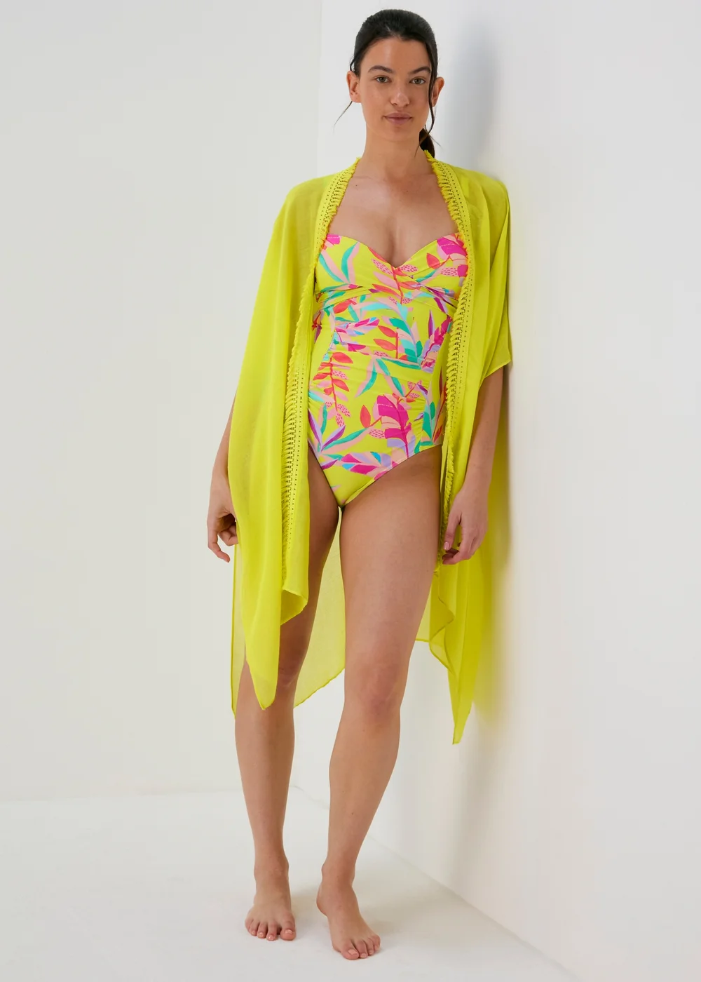 Lime Tassel Kimono - One Size Image 1