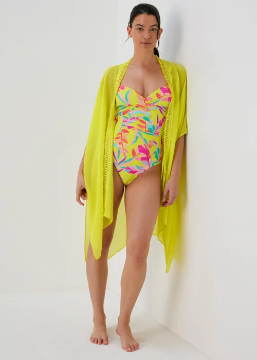 Lime Tassel Kimono - One Size Image 1