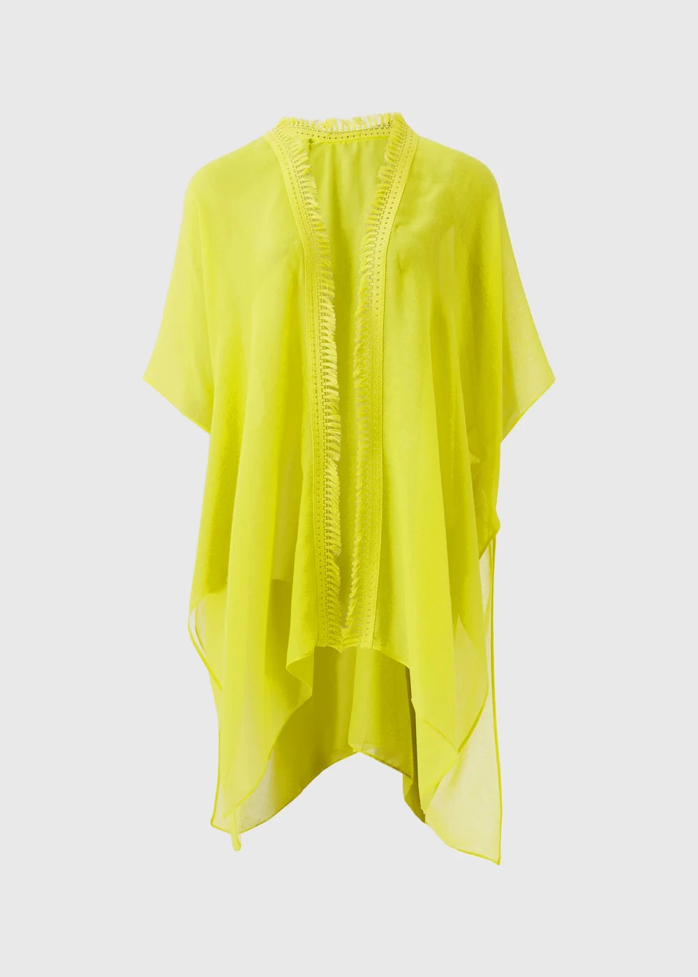 Lime Tassel Kimono - One Size Image 4