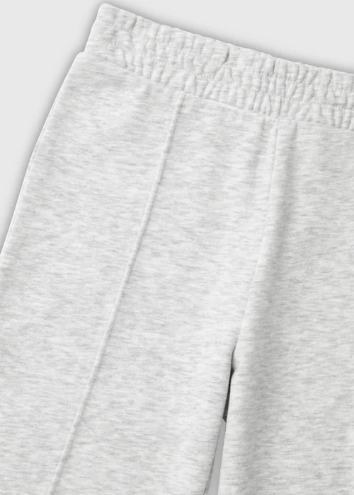 Girls Grey Marl Wide Leg Joggers (7-15yrs) - 8 Yrs Image 2