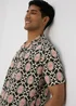 Black Aztec Print Textured Shirt - Small Image 3