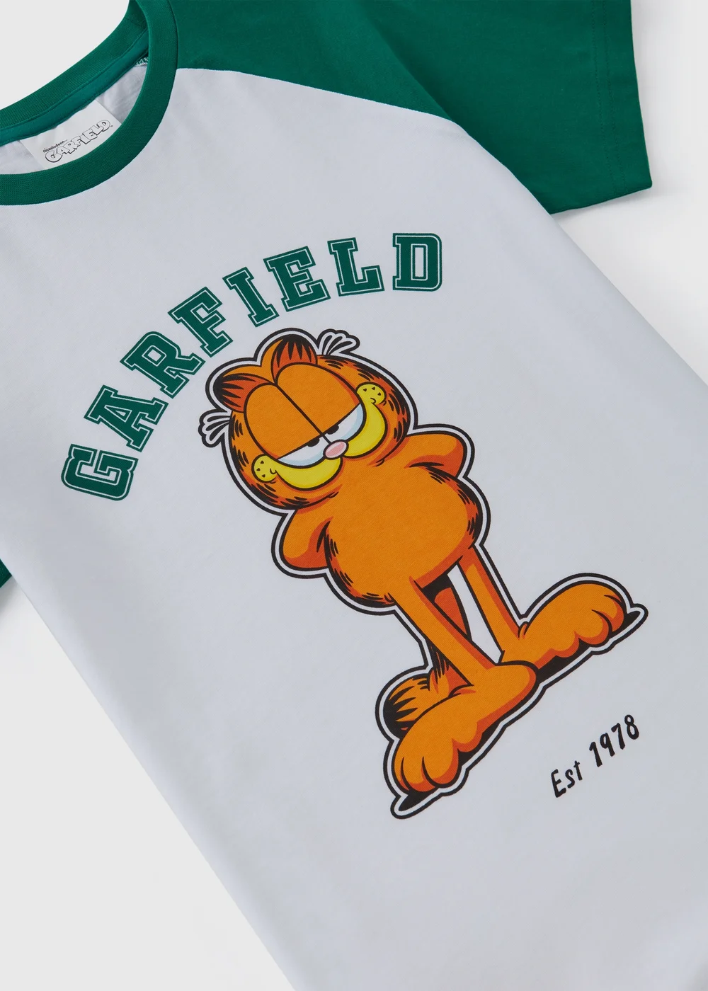 Garfield Kids White & Green T-Shirt (5-12yrs) - 5 Yrs Image 2
