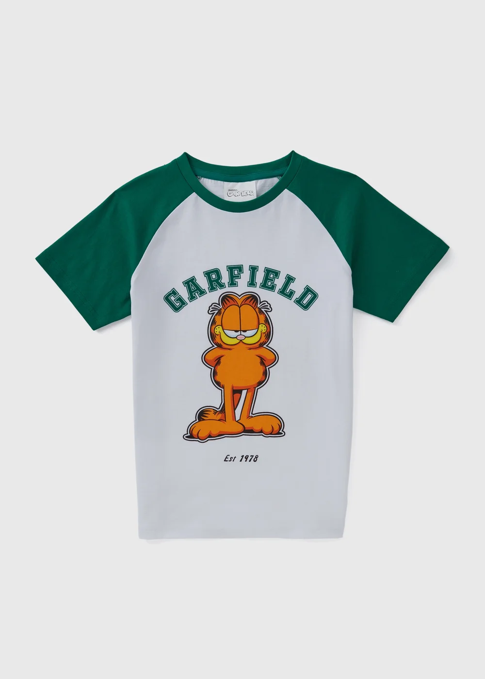 Garfield Kids White & Green T-Shirt (5-12yrs) - 5 Yrs Image 1