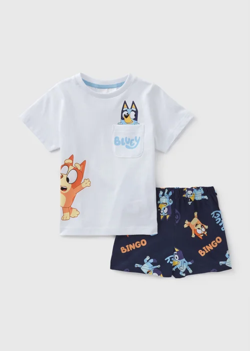 Bluey Kids Navy Shortie Pyjama Set (1-6yrs) - 1 to 1 half years Image 1