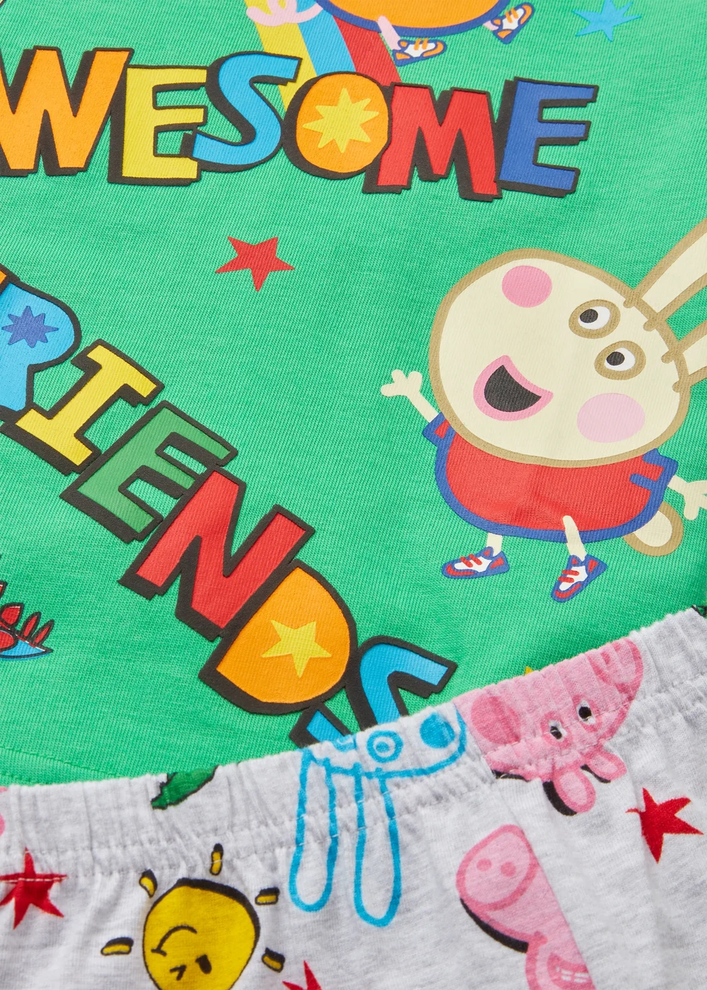 Peppa Pig Kids Green Awesome Friends Pyjama Set (1-6yrs) - 1 to 1 half years Image 2