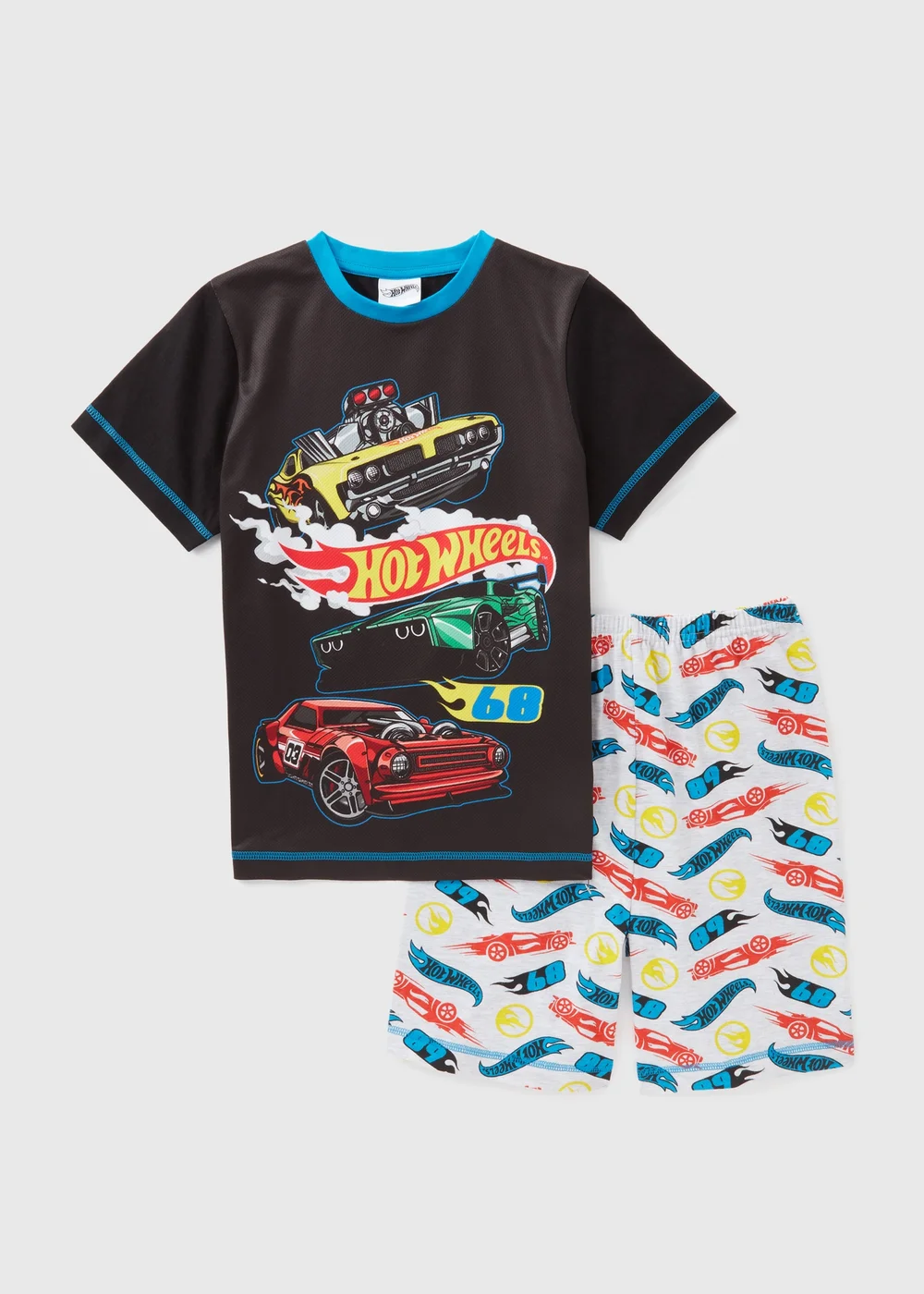 Hot Wheels Boys Black Shortie Set (5-12yrs) - Age 5 Years Image 1