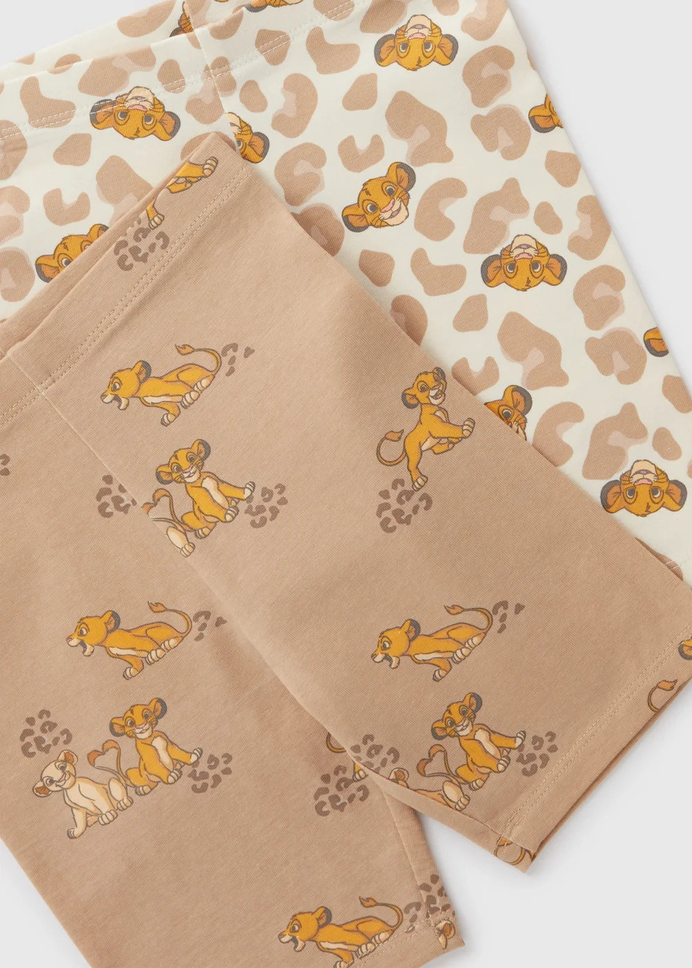Disney Girls 2 Pack Pink Simba Shorts (1-7yrs) - 1 half year to 2 Image 2