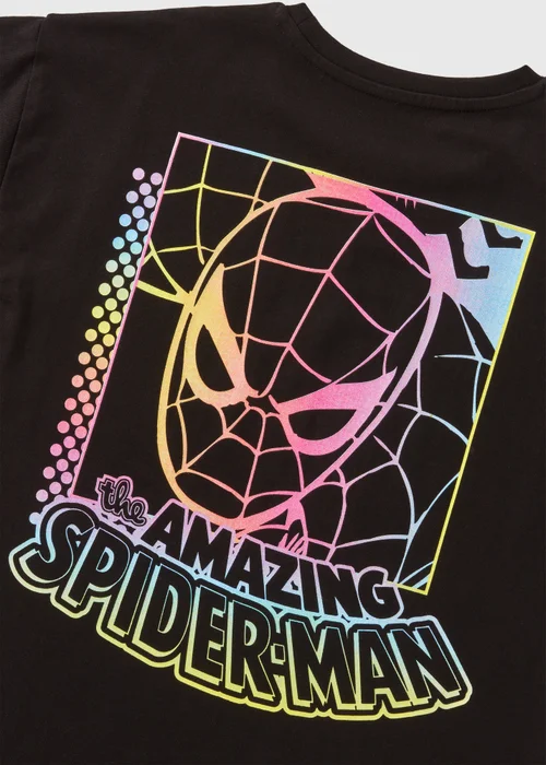 Marvel Boys Black Amazing Spiderman T-Shirt (3-12yrs) - 3 Yrs Image 2