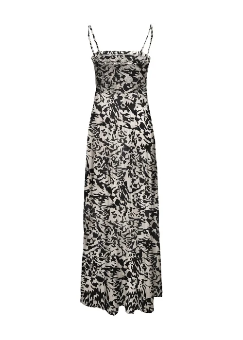 JDY Black & White Print Smock Maxi Dress - 14 Image 2
