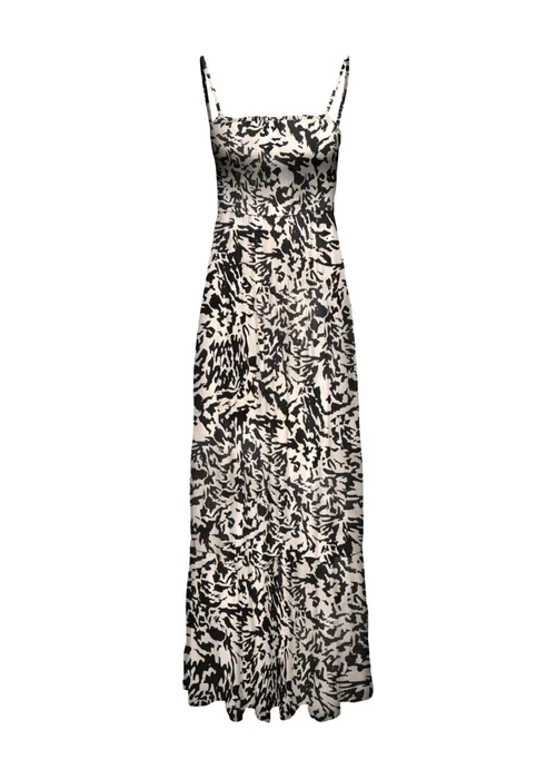 JDY Black & White Print Smock Maxi Dress - 14 Image 1