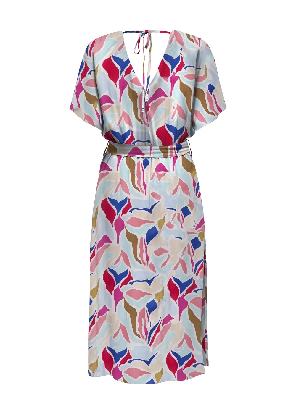 JDY Cream Print Smock Dress - 16 Image 6