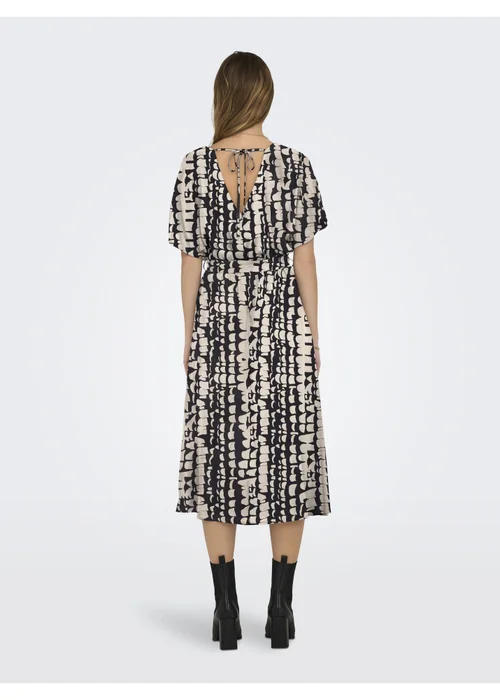 JDY Black & White Star Life String Midi Dress - 12 Image 2