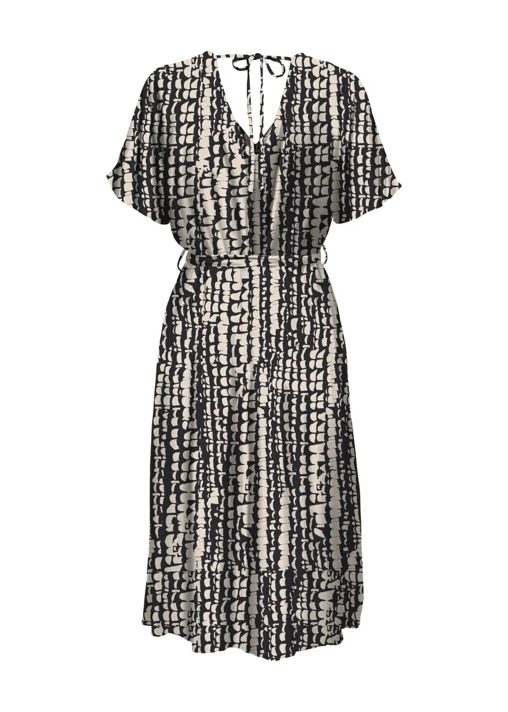 JDY Black & White Star Life String Midi Dress - 12 Image 5
