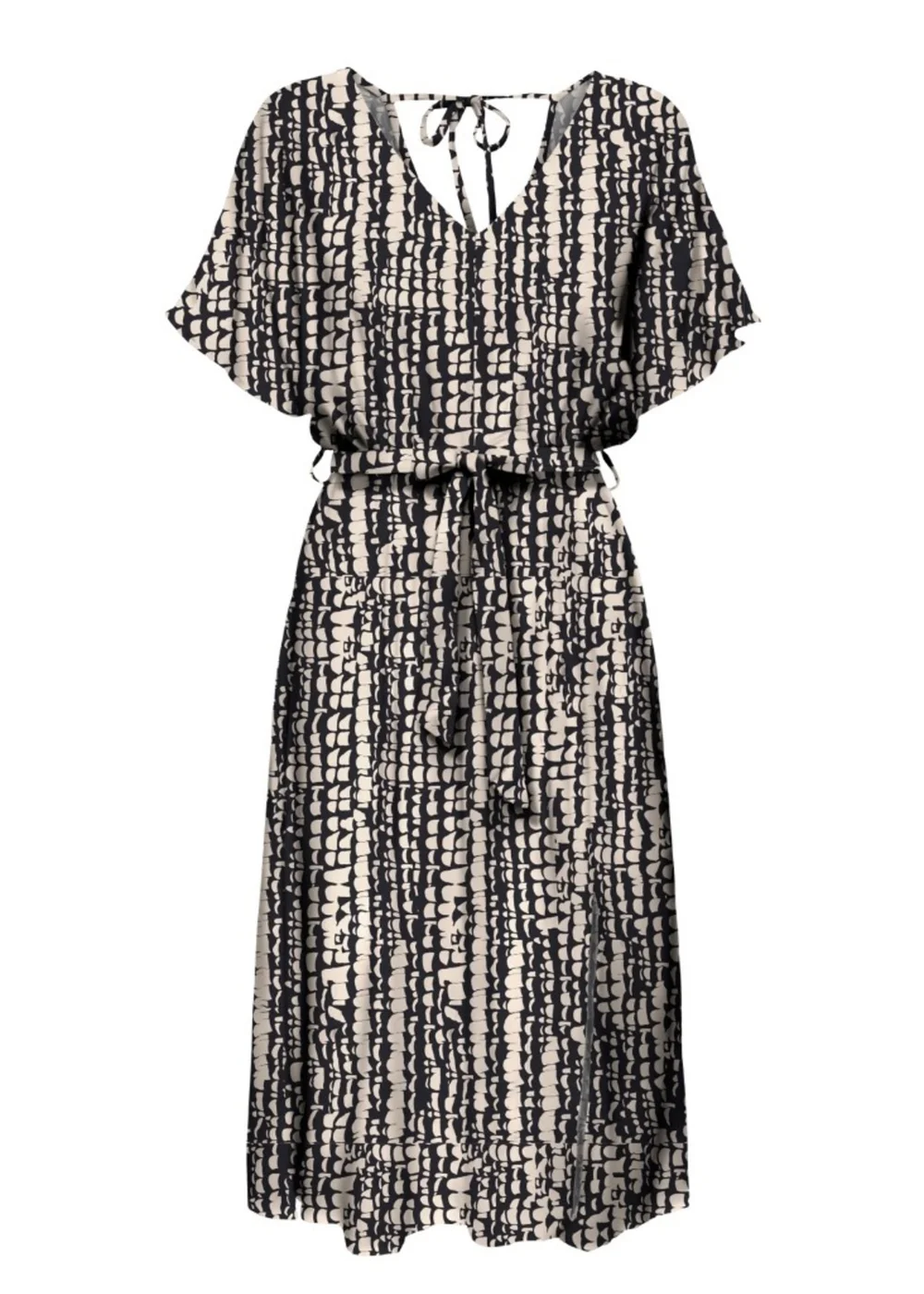 JDY Black & White Star Life String Midi Dress - 12 Image 4
