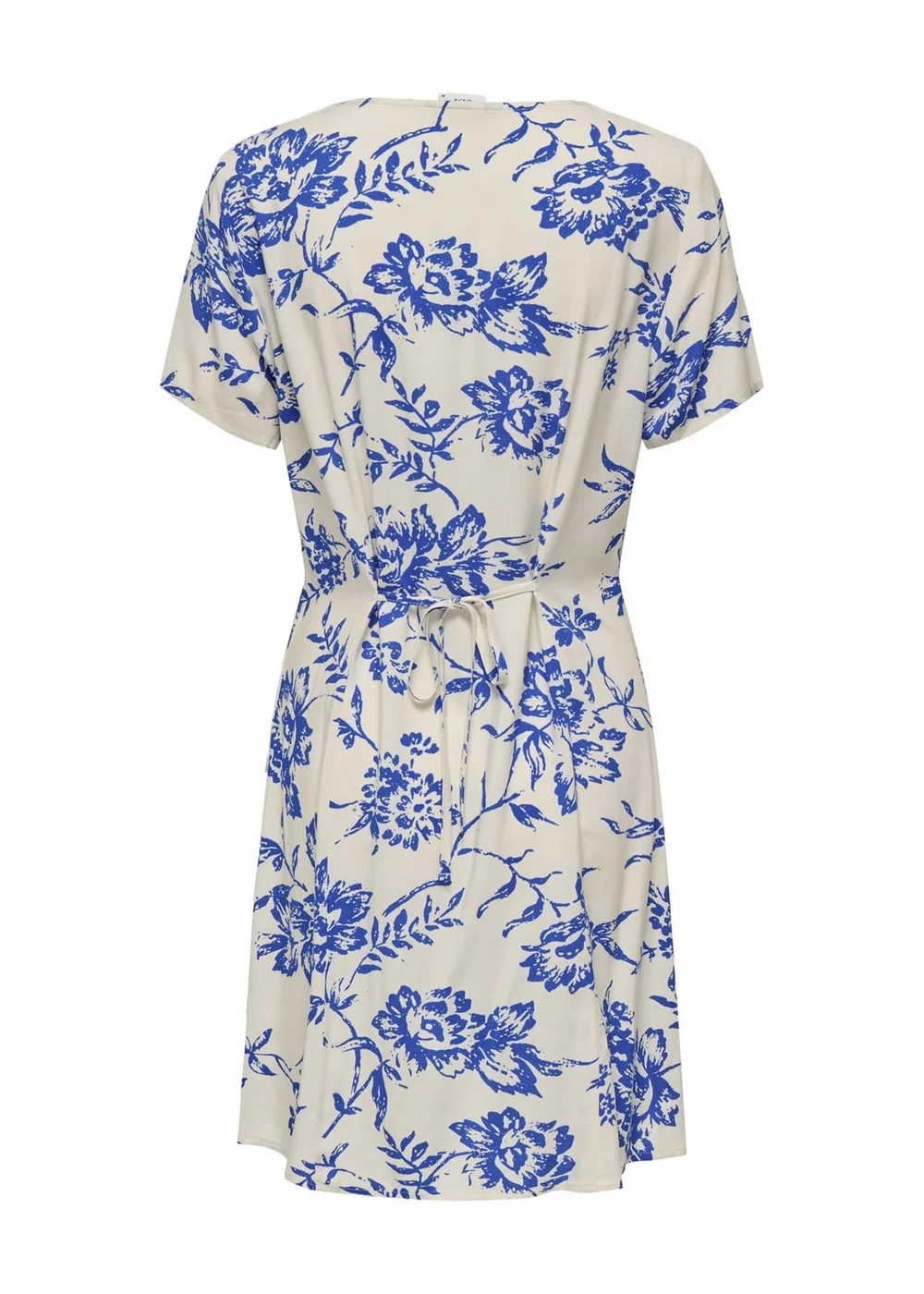 Blue & White Floral Print Dress - 8 Image 2