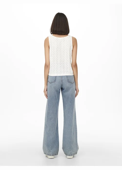 JDY White Carla Cathinka Knot Top - 8 Image 5