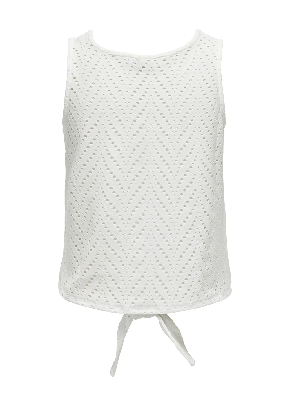 JDY White Carla Cathinka Knot Top - 8 Image 7