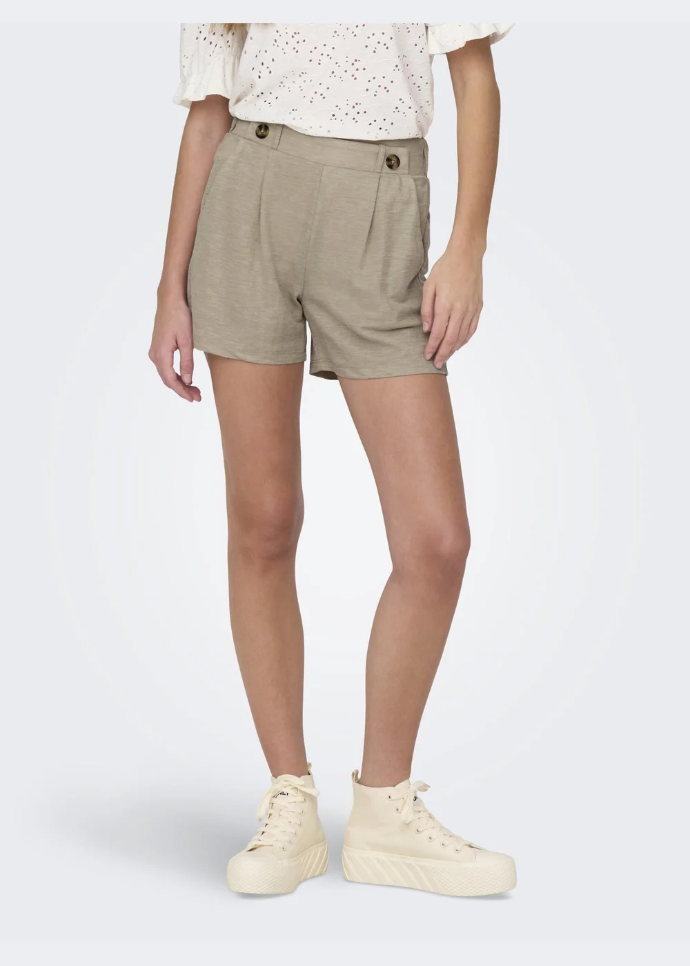 JDY Beige Geggo Shorts - 8 Image 3
