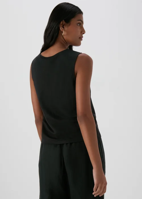 JDY Black V Neck Crochet Top - 16 Image 2