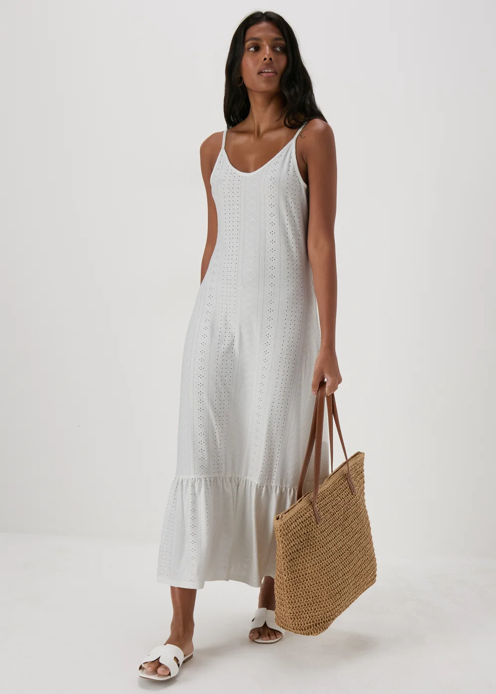 JDY White Maxi Dress - 12 Image 4