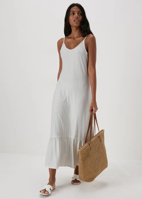 JDY White Maxi Dress - 12 Image 4