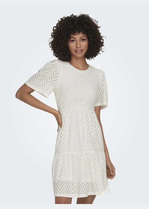 JDY White Carla Cathinka Dress - 12 Image 3