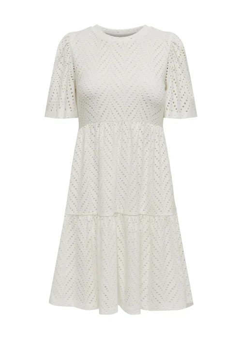 JDY White Carla Cathinka Dress - 12 Image 5