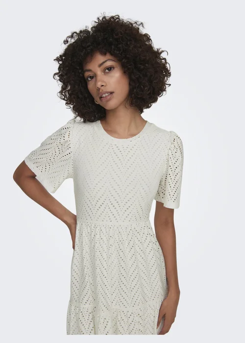 JDY White Carla Cathinka Dress - 12 Image 4