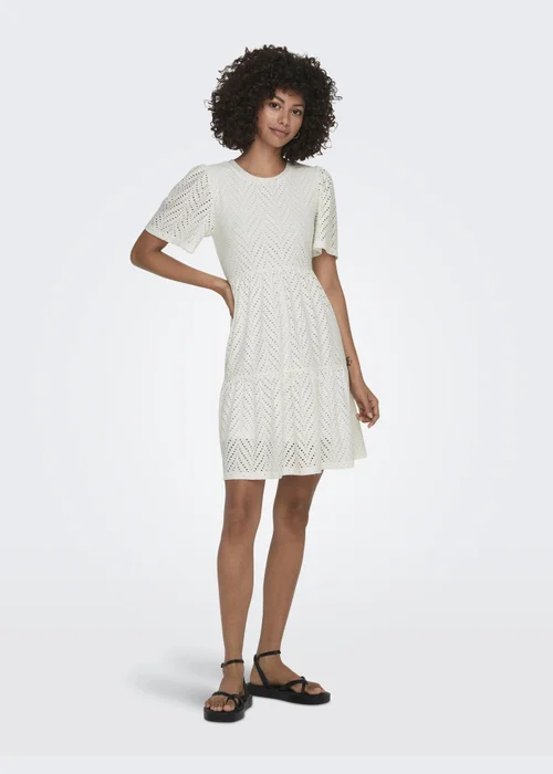 JDY White Carla Cathinka Dress - 12 Image 1