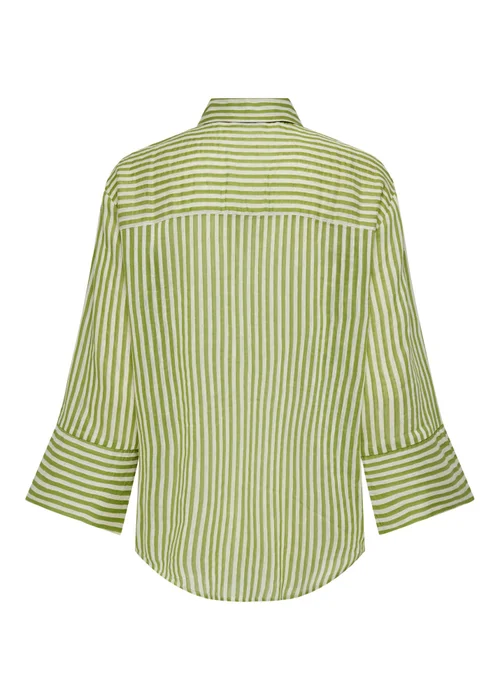 JDY Green Martina Stripped Shirt - 12 Image 3