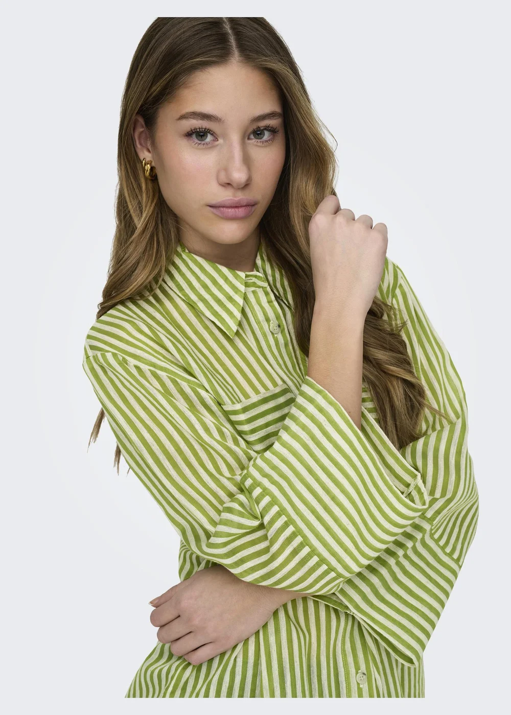 JDY Green Martina Stripped Shirt - 12 Image 6