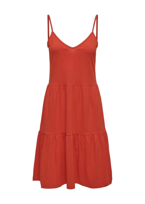 JDY Red Tie Swing Dress - 8 Image 6
