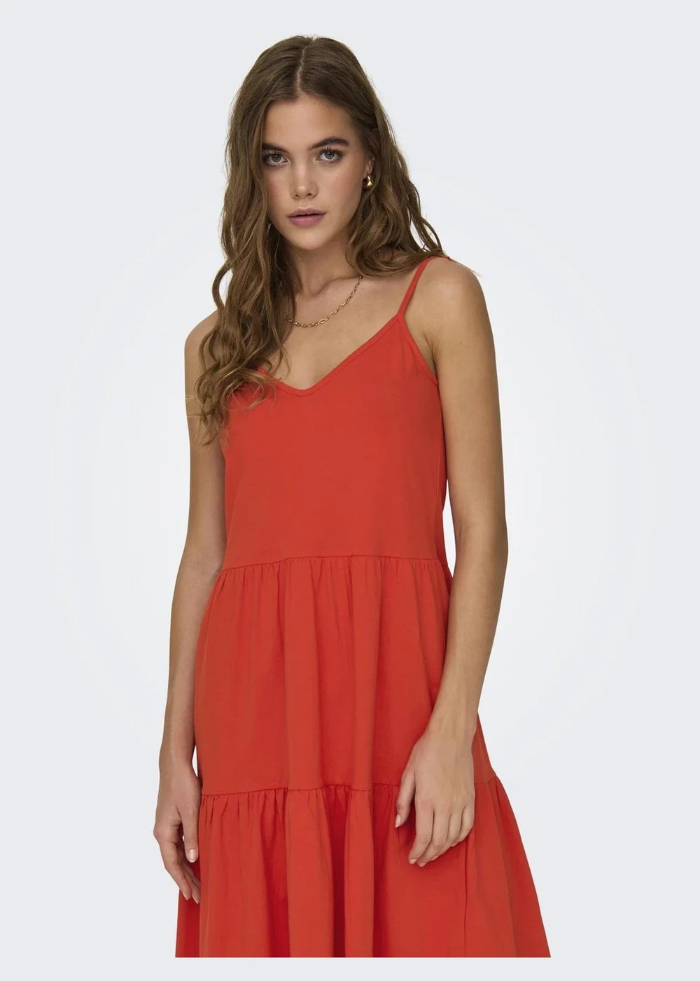 JDY Red Tie Swing Dress - 8 Image 3