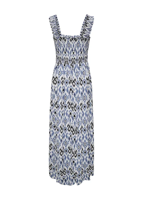JDY Blue Print Smock Maxi Dress - 12 Image 7