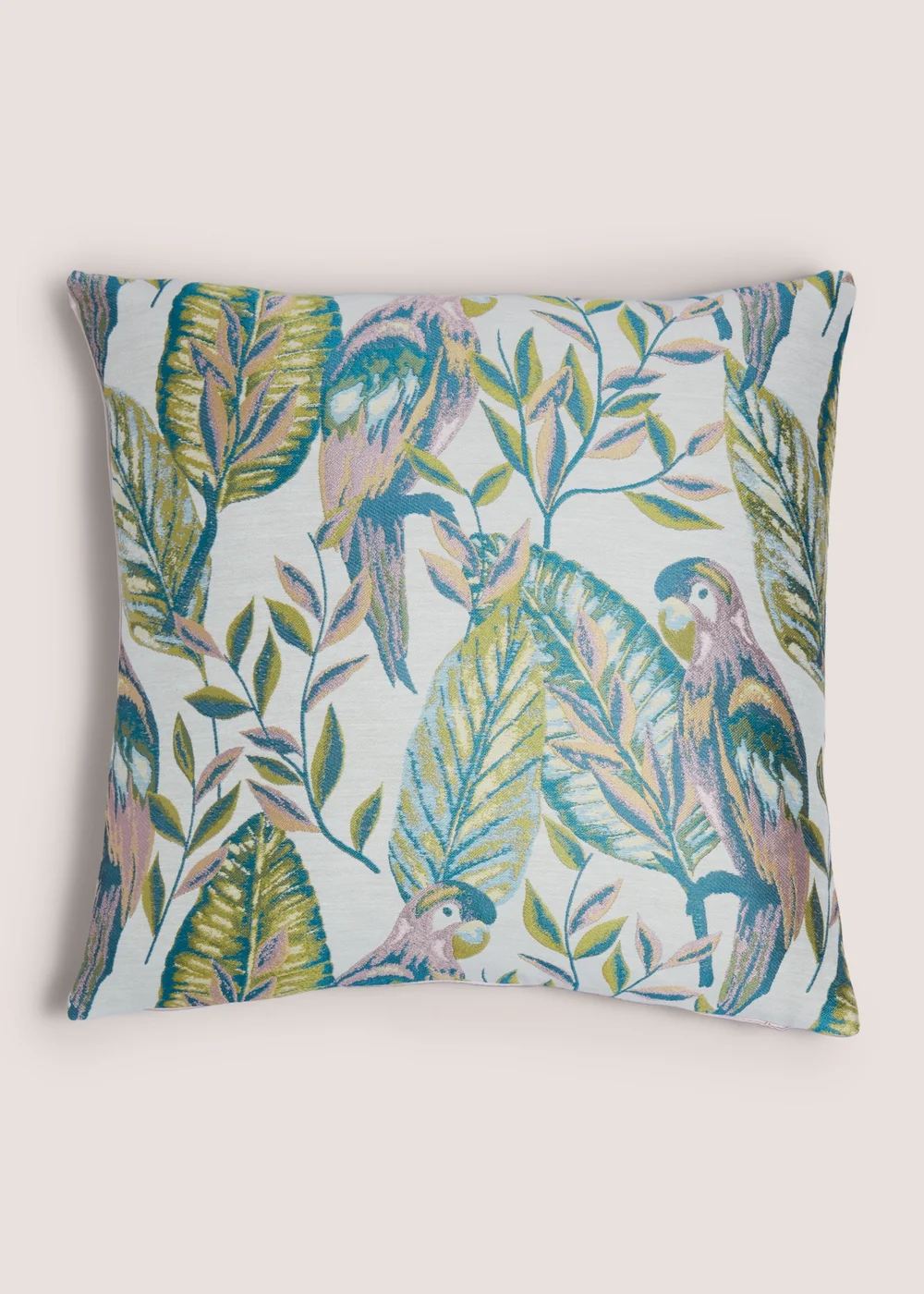 Parrot Print Jacquard Cushion (43cm x 43cm) Image 1